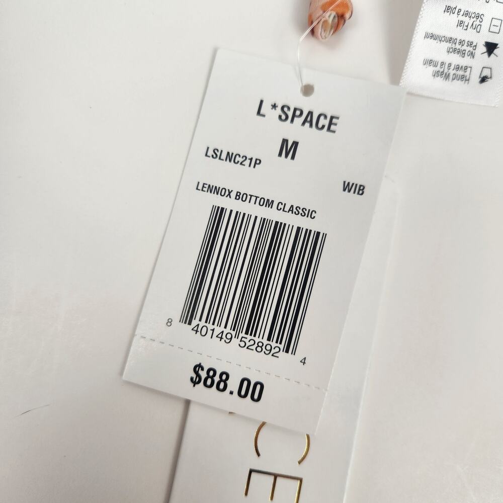 L*Space Lennox Bikini String Bottom in Wild Bunch Orange Size Medium NWT - Picture 5 of 6